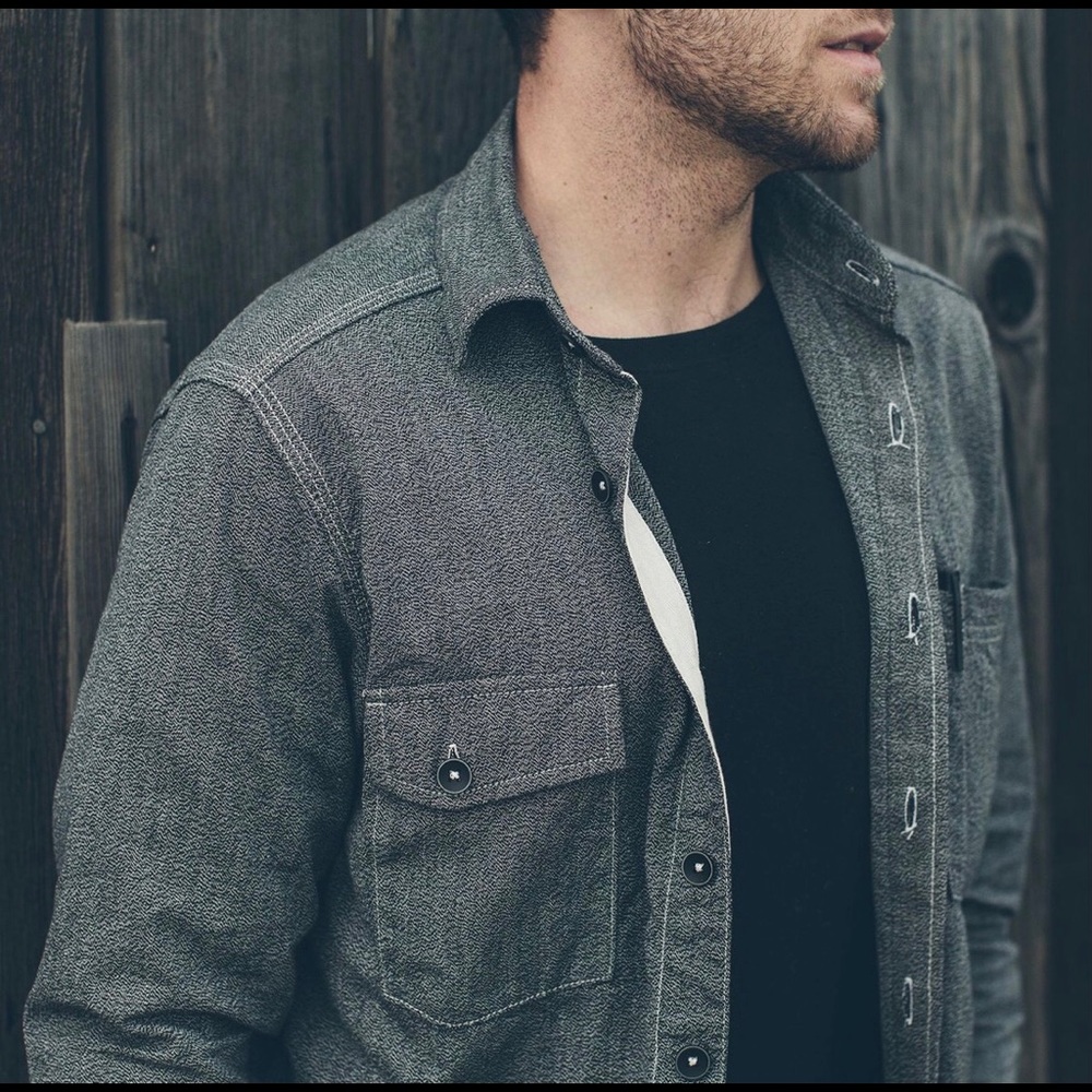 Taylor Stitch Utility Shirt - Salt Pepper Chambray